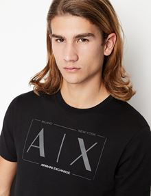 Armani Exchange Black Gray Tshirt