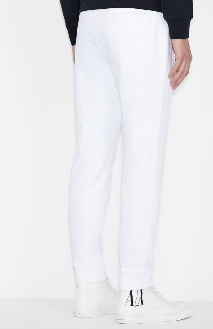 ARMANI EXCHANGE FLEECE SWEATPANTS White