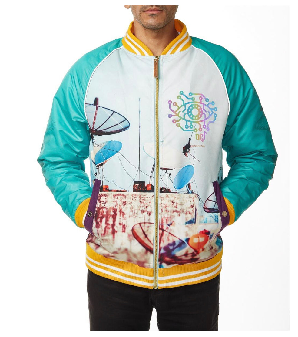 ORIGINAL FABLES WATCH ME SATIN JACKET (JK294-SW) SKY WHITE