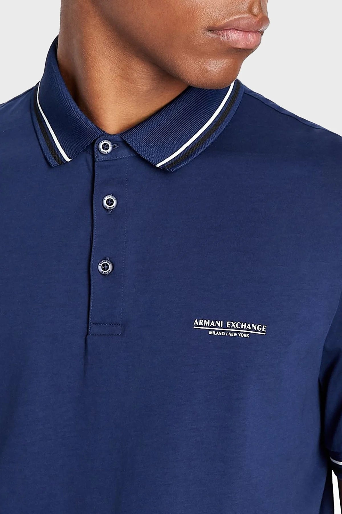 Armani Exchange Navy Polo Shirt