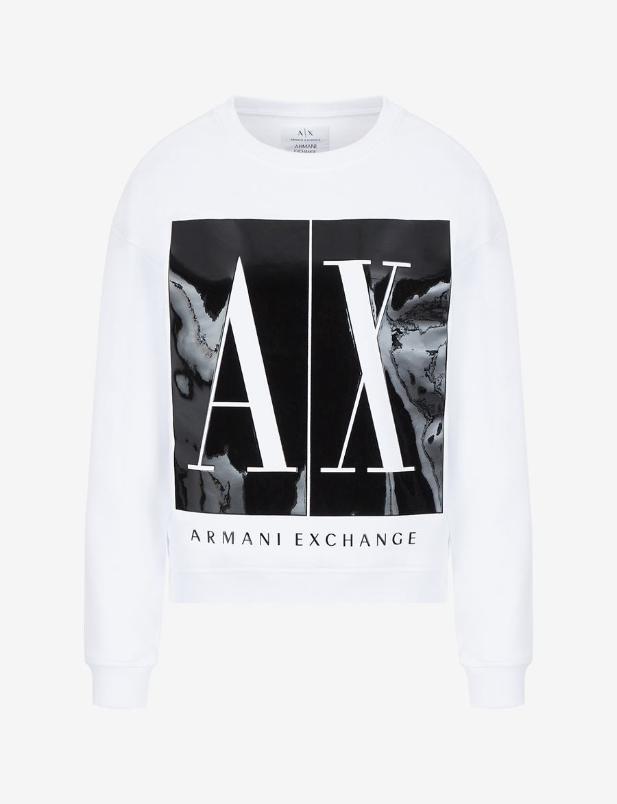 Armani Exchange ICON LOGO CREW NECK SWEATSHIRT
