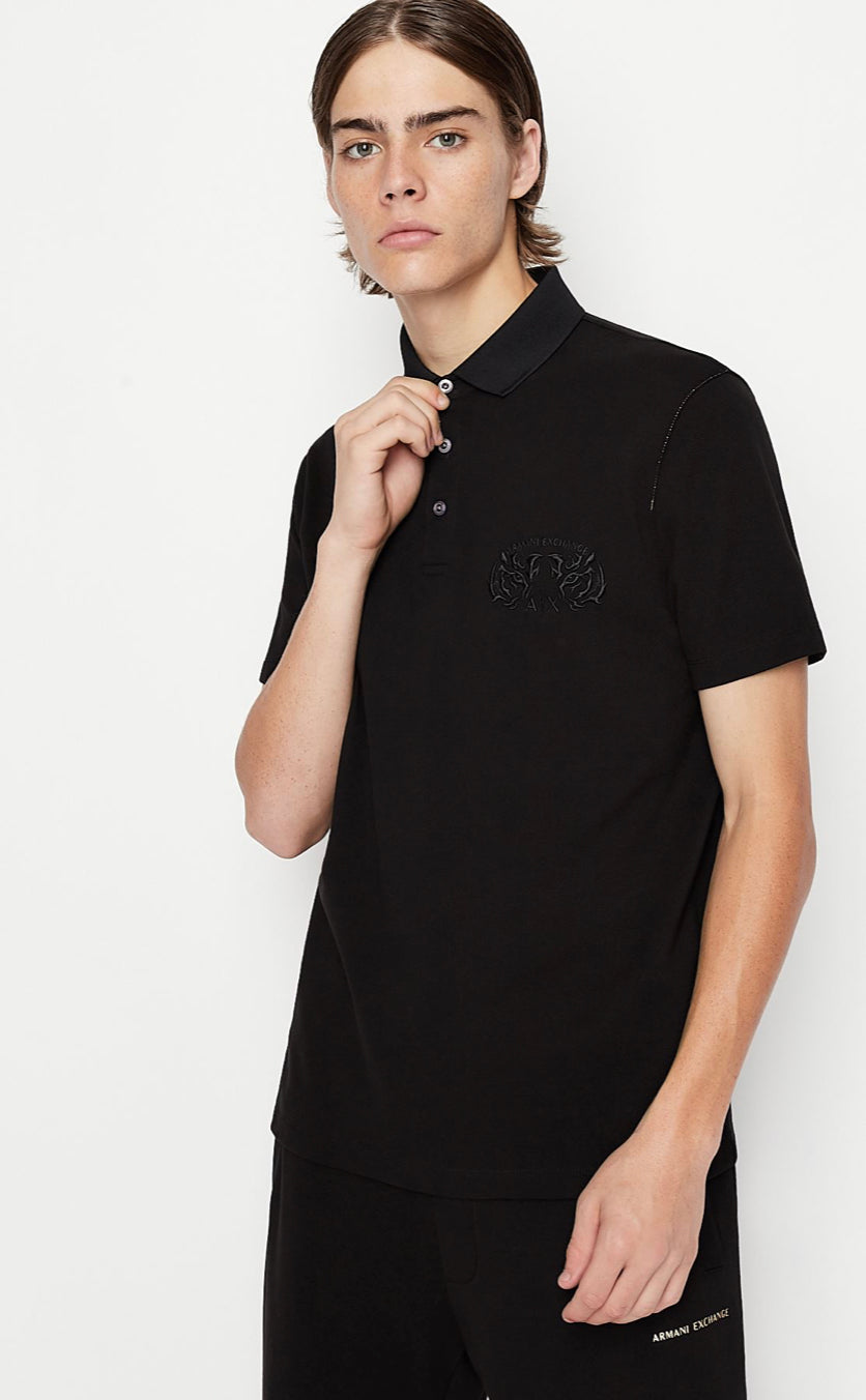 LUNAR NEW YEAR POLO SHIRT BLACK