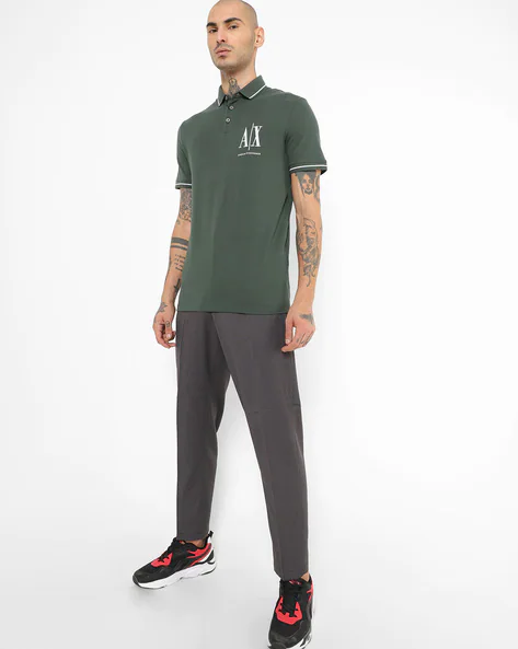 Armani Exchange Deep Forest Green Polo SHIRT