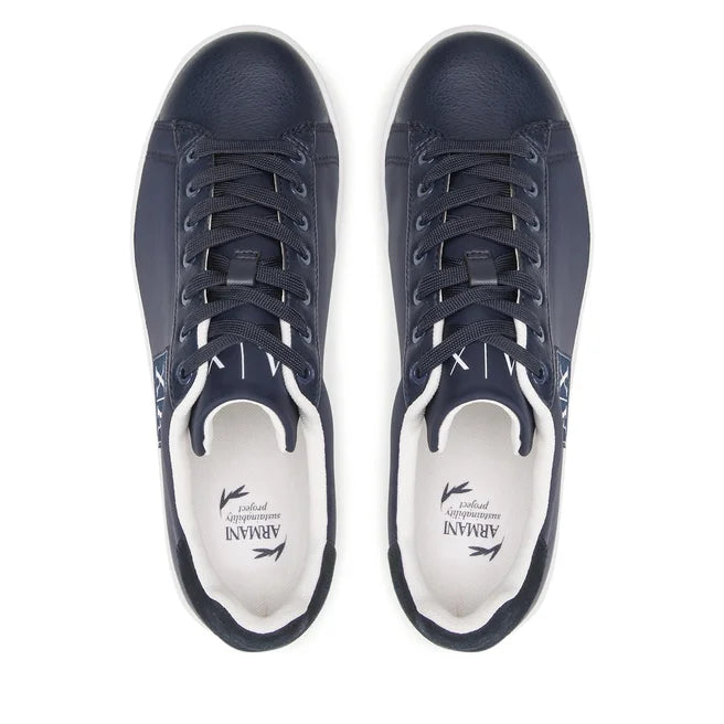 Armani Exchange navy white shoes