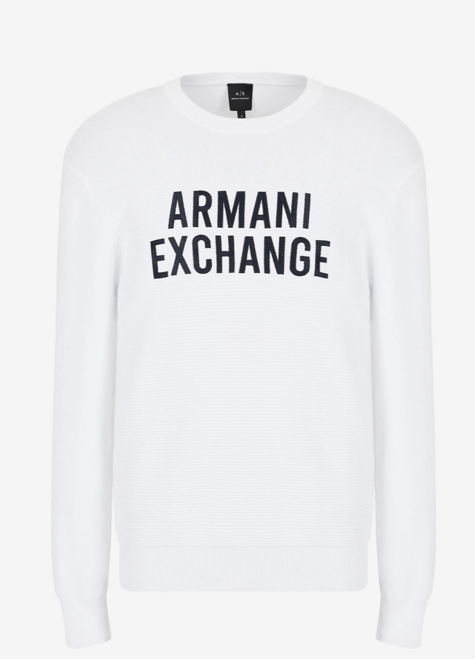 ARMANI EXCHANGE CREWNECK WHITE
