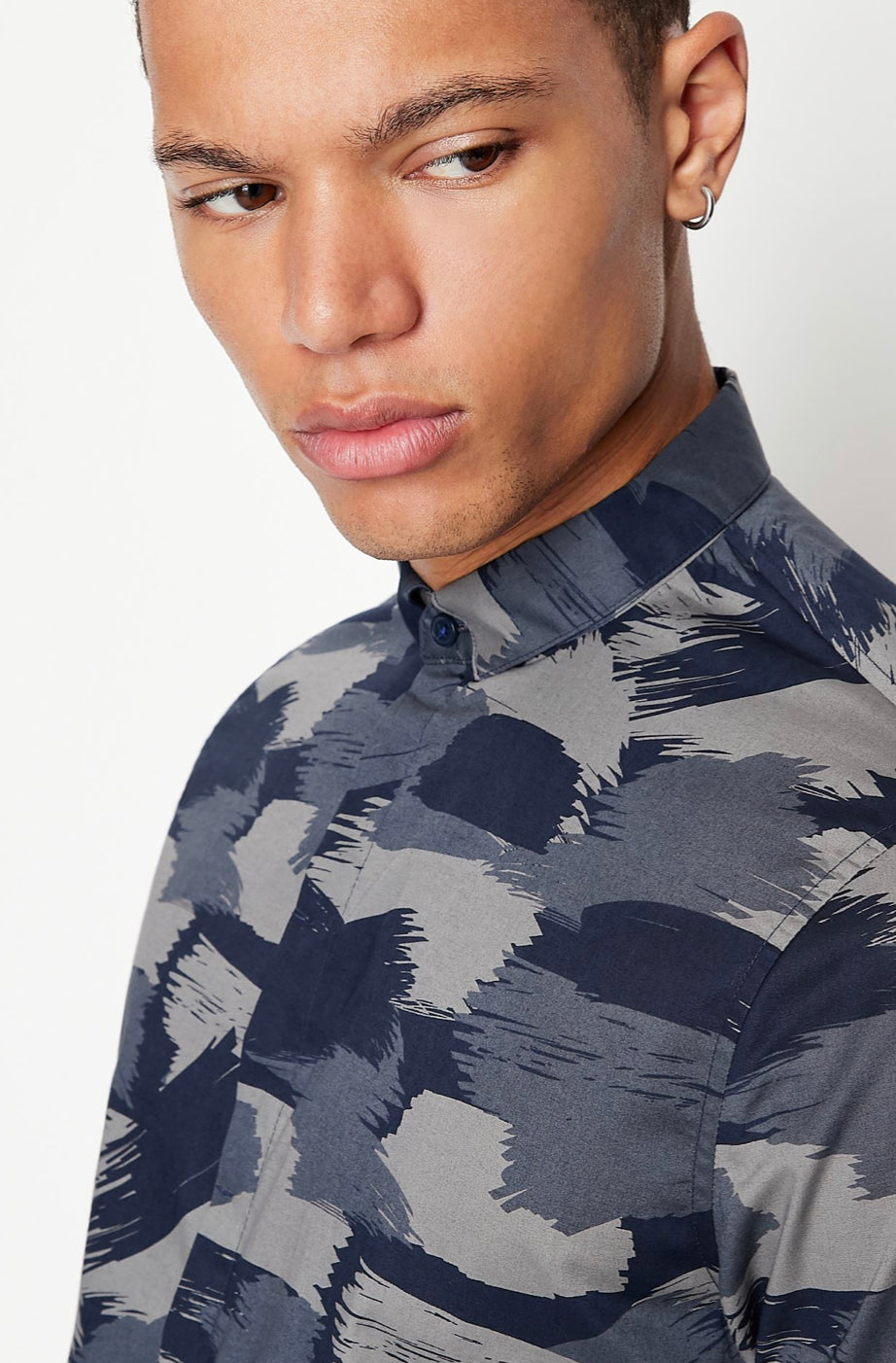 Armani exchange STRETCH COTTON SLIM FIT SHIRT